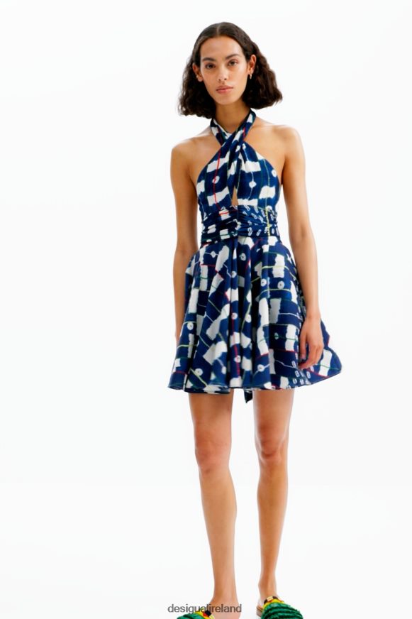 Desigual Women Stella Jean short halter dress Clothing PFVZ0B357