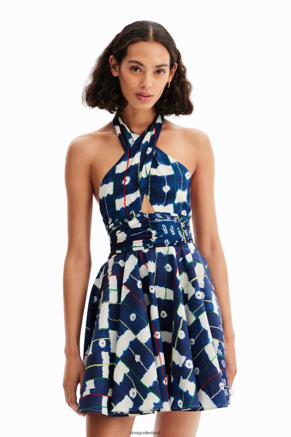 Desigual Women Stella Jean short halter dress Clothing PFVZ0B357