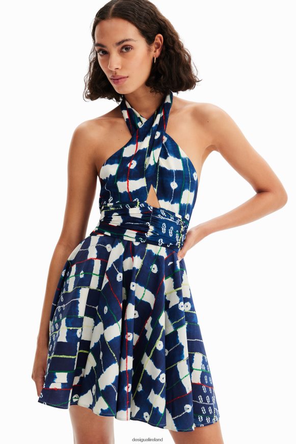 Desigual Women Stella Jean short halter dress Clothing PFVZ0B357