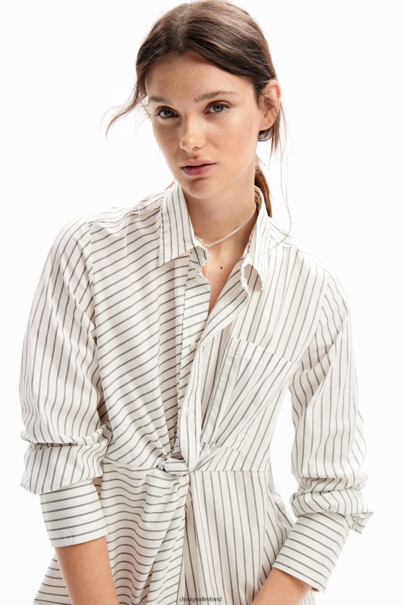 Desigual Women Striped midi shirt dress Clothing PFVZ0B226