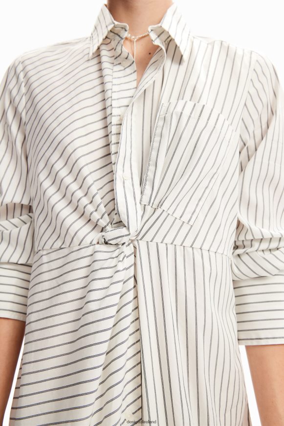 Desigual Women Striped midi shirt dress Clothing PFVZ0B226