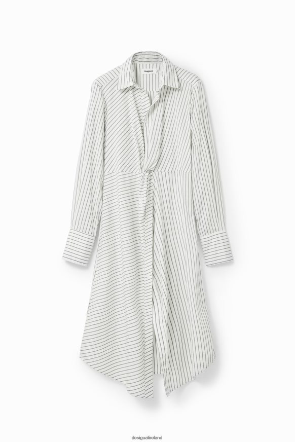 Desigual Women Striped midi shirt dress Clothing PFVZ0B226