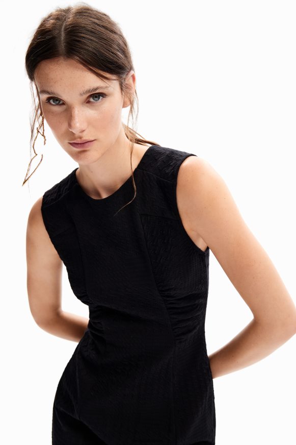 Desigual Women Textured mini dress Clothing PFVZ0B154