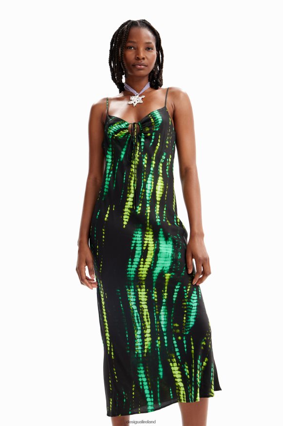 Desigual Women Tie-dye midi dress Clothing PFVZ0B19
