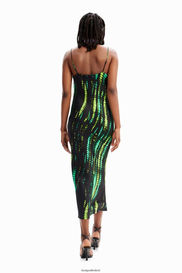 Desigual Women Tie-dye midi dress Clothing PFVZ0B19