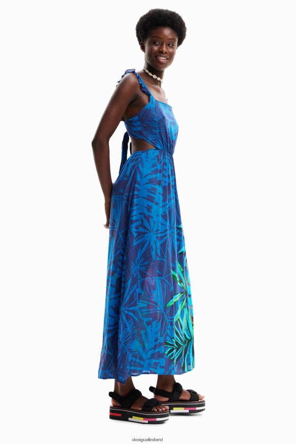 Desigual Women Tropical ruffle midi dress Clothing PFVZ0B856