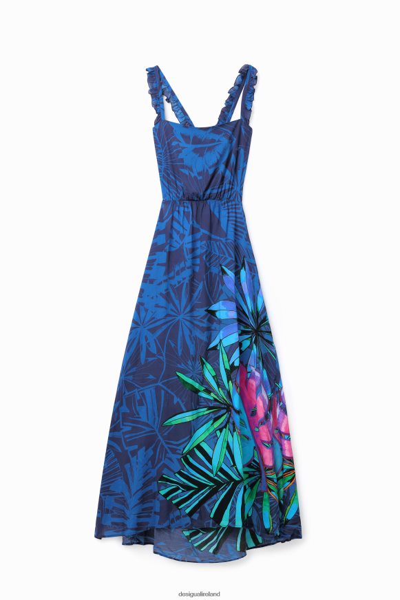Desigual Women Tropical ruffle midi dress Clothing PFVZ0B856