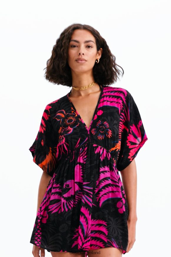 Desigual Women Tropical tunic dress Clothing PFVZ0B358