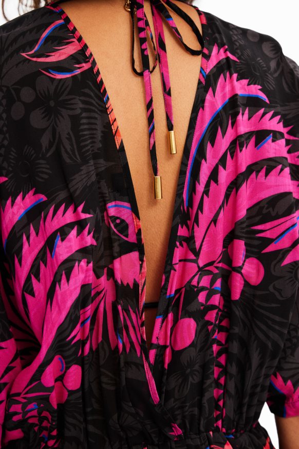 Desigual Women Tropical tunic dress Clothing PFVZ0B358