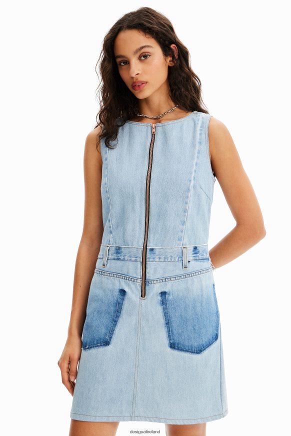 Desigual Women Upcycled denim pinafore Clothing PFVZ0B987