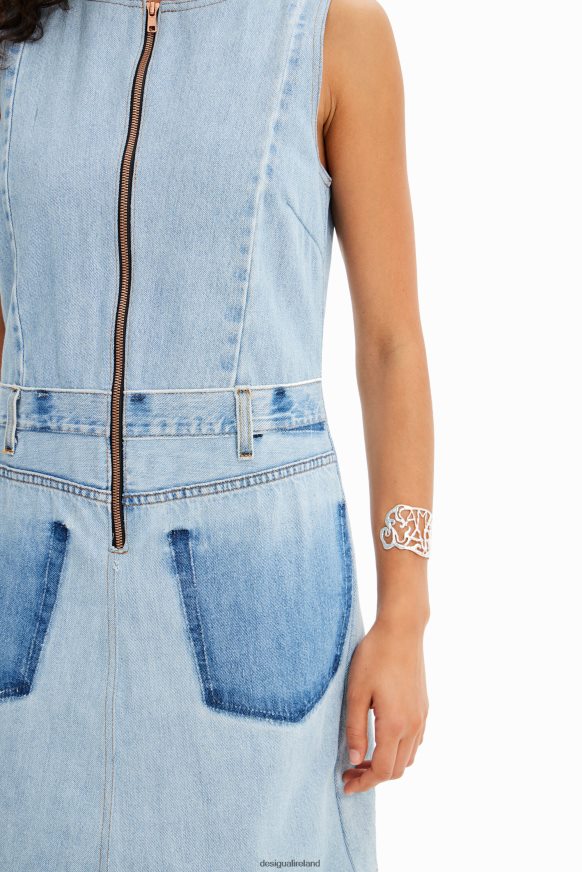 Desigual Women Upcycled denim pinafore Clothing PFVZ0B987