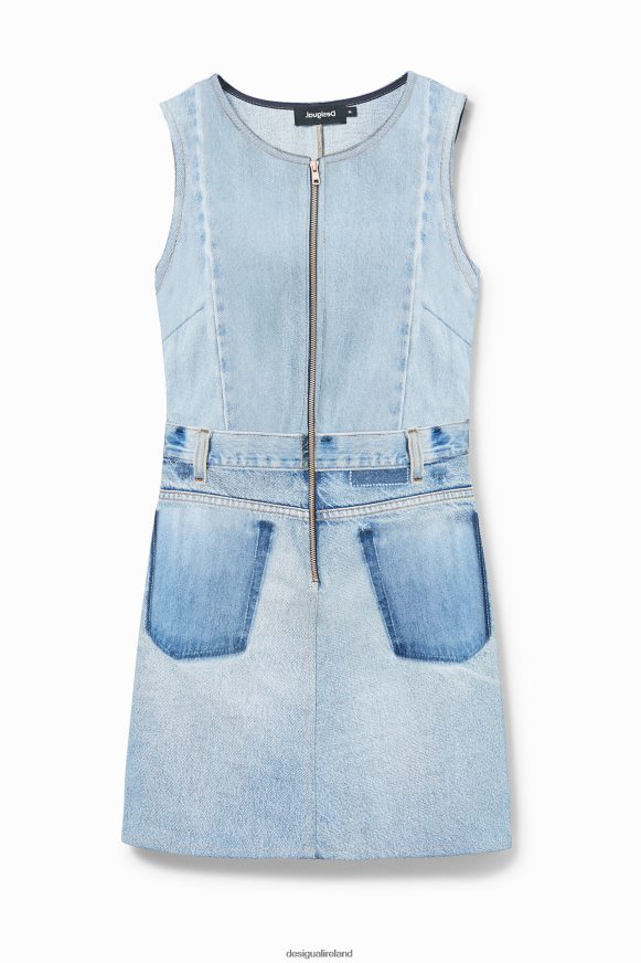 Desigual Women Upcycled denim pinafore Clothing PFVZ0B987
