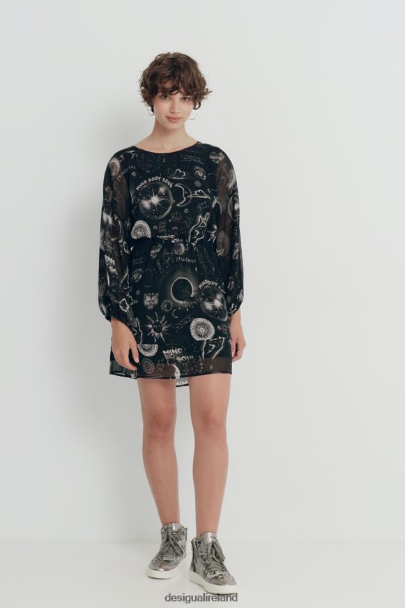 Desigual Women Viscose print dress Clothing PFVZ0B1072