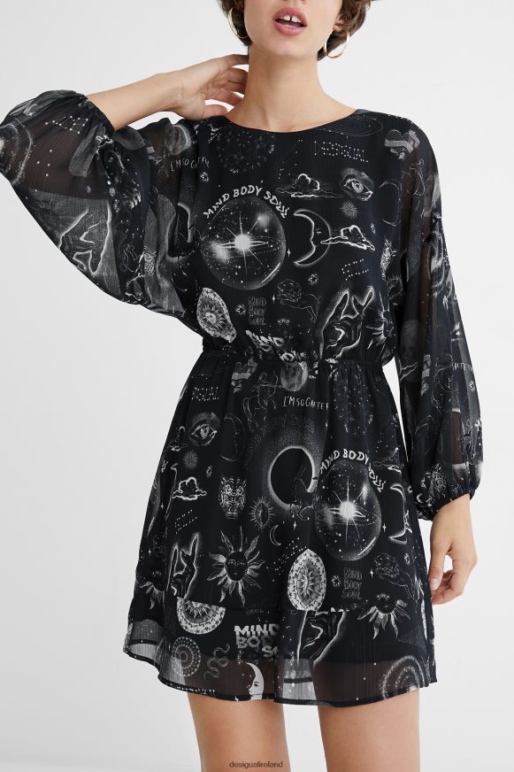 Desigual Women Viscose print dress Clothing PFVZ0B1072
