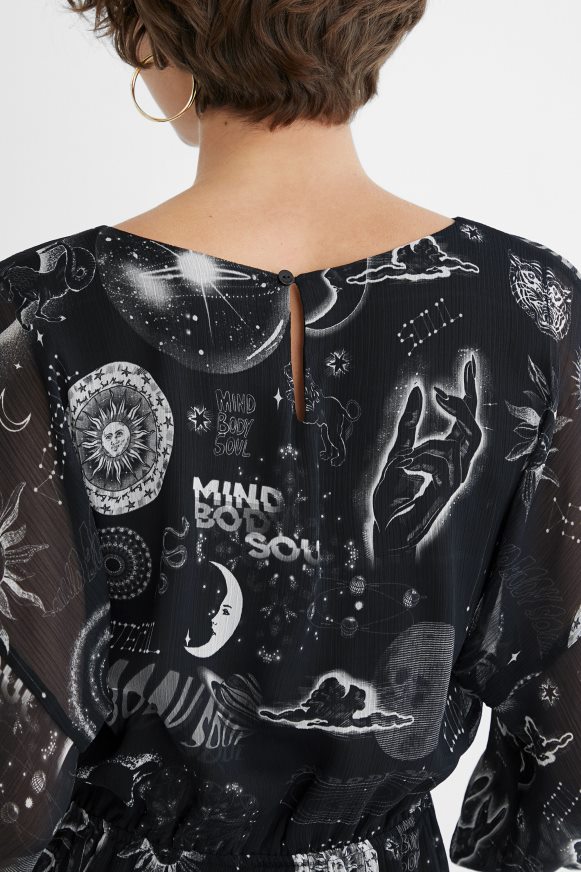 Desigual Women Viscose print dress Clothing PFVZ0B1072