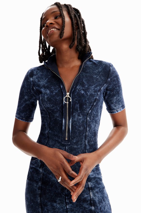 Desigual Women Zip midi dress Clothing PFVZ0B1143