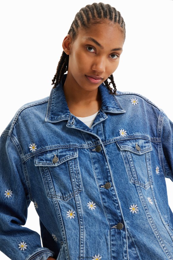 Desigual Women Daisy denim jacket Clothing PFVZ0B742