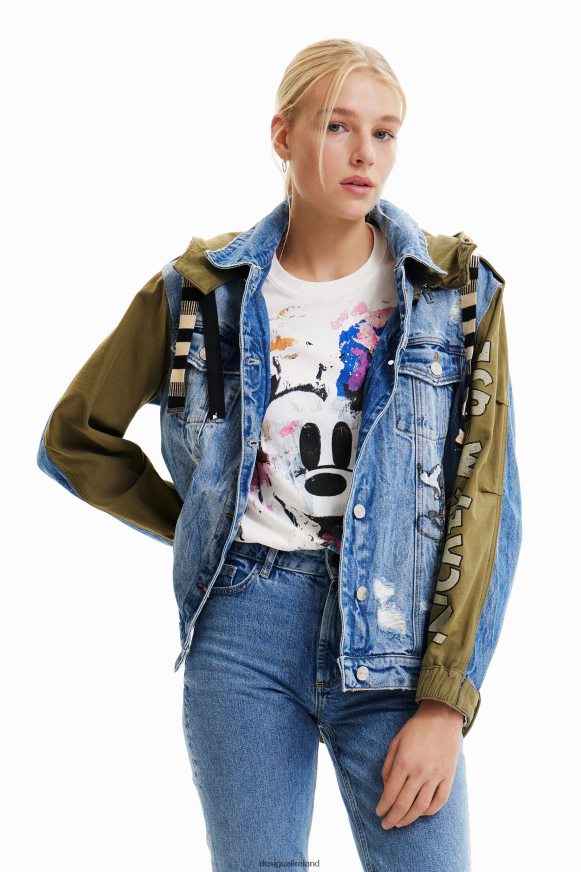 Desigual Women Disney's Mickey Mouse parka jacket Clothing PFVZ0B58