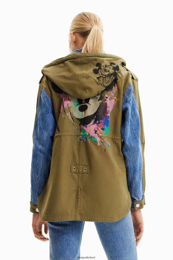 Desigual Women Disney's Mickey Mouse parka jacket Clothing PFVZ0B58