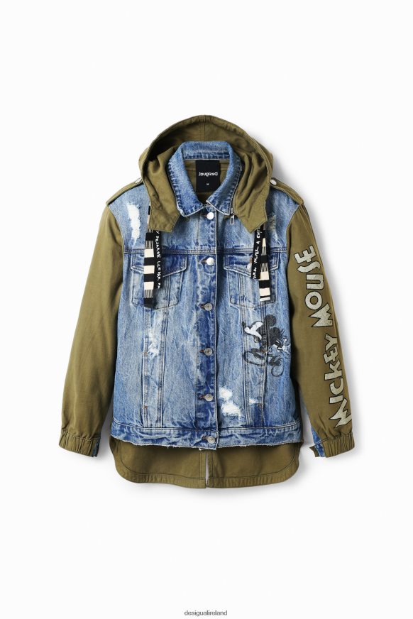 Desigual Women Disney's Mickey Mouse parka jacket Clothing PFVZ0B58