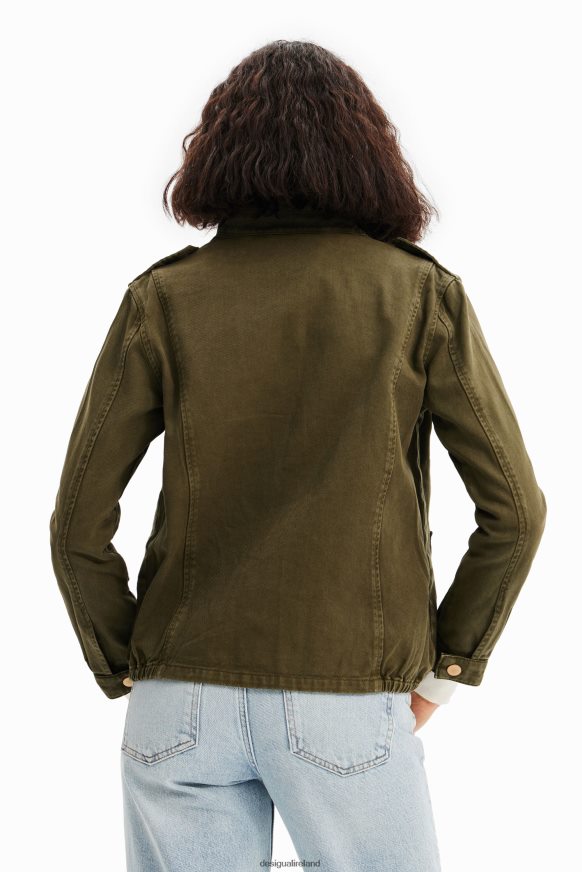 Desigual Women Embroidered parka jacket Clothing PFVZ0B647