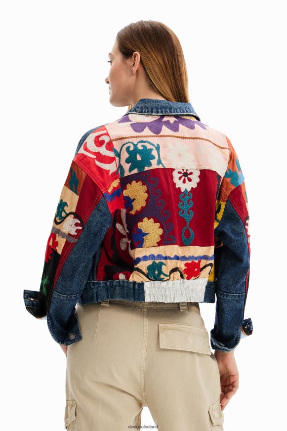 Desigual Women Ethnic denim trucker jacket Clothing PFVZ0B289