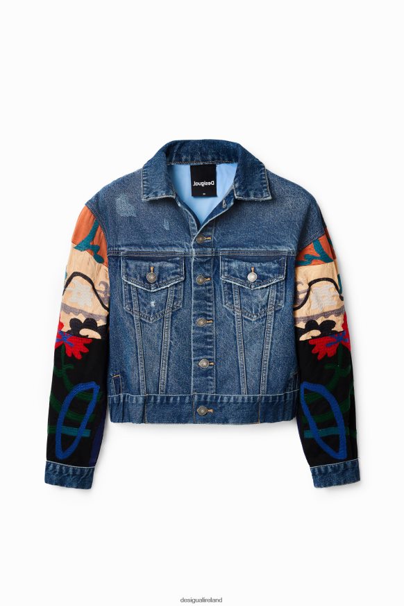 Desigual Women Ethnic denim trucker jacket Clothing PFVZ0B289