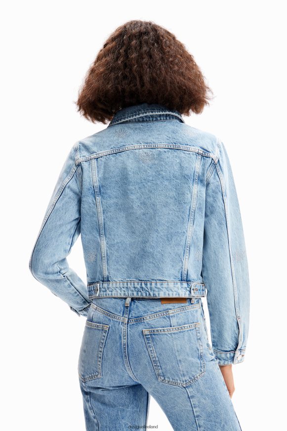 Desigual Women Eyes denim trucker jacket Clothing PFVZ0B427