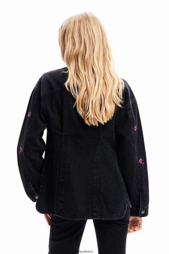 Desigual Women Floral denim trucker jacket Clothing PFVZ0B278