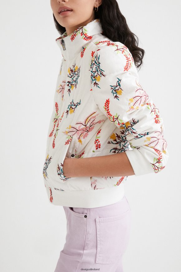 Desigual Women Floral quilted jacket Clothing PFVZ0B1055