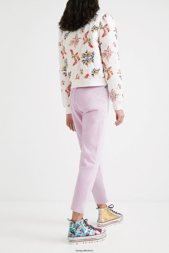 Desigual Women Floral quilted jacket Clothing PFVZ0B1055