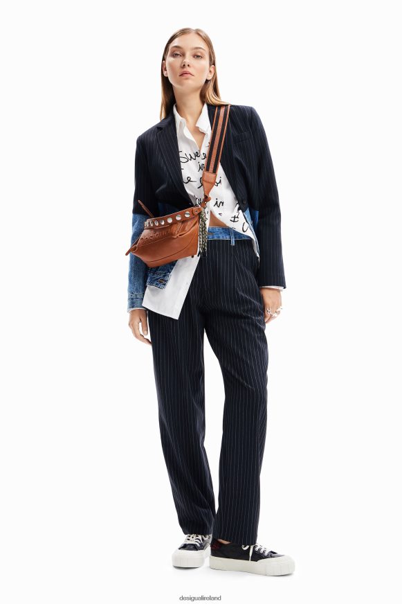 Desigual Women Hybrid denim blazer Clothing PFVZ0B49