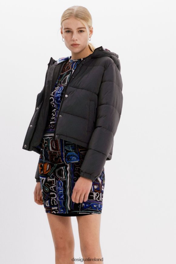 Desigual Women Iridescent padded short jacket Clothing PFVZ0B660
