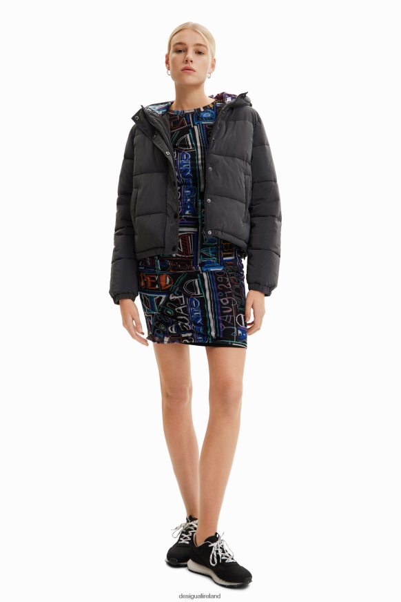 Desigual Women Iridescent padded short jacket Clothing PFVZ0B660
