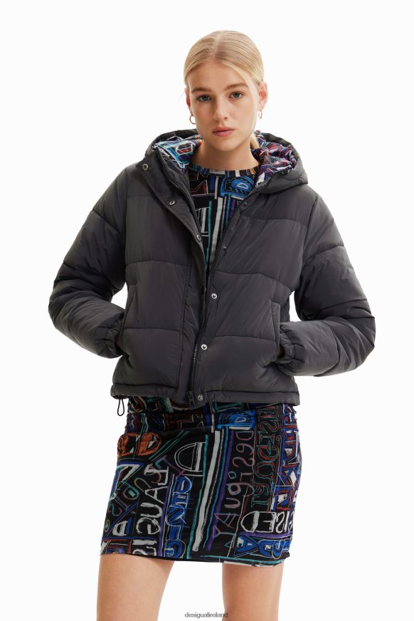 Desigual Women Iridescent padded short jacket Clothing PFVZ0B660