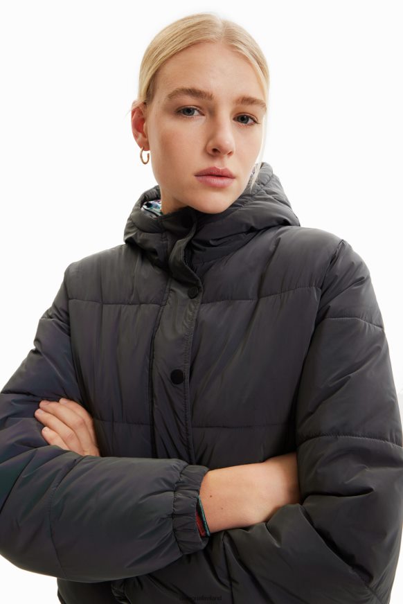 Desigual Women Iridescent padded short jacket Clothing PFVZ0B660
