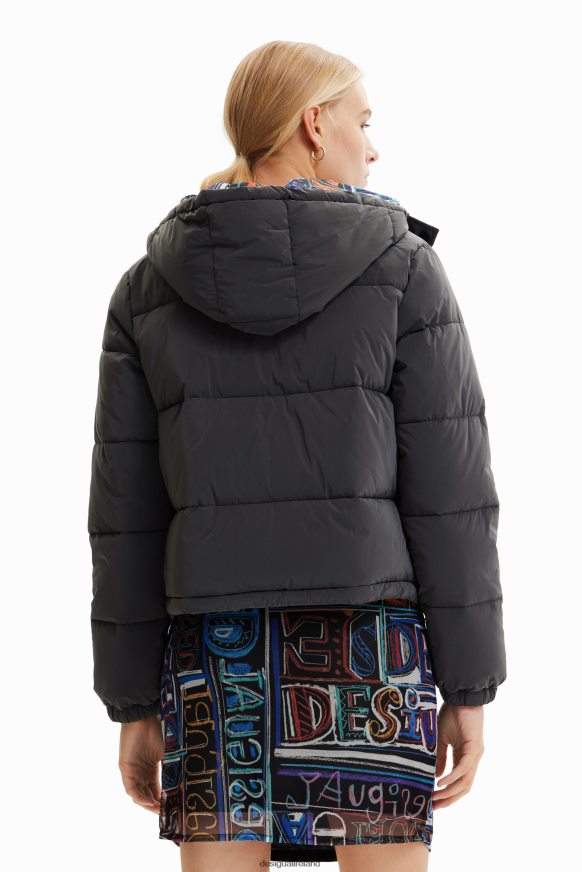 Desigual Women Iridescent padded short jacket Clothing PFVZ0B660