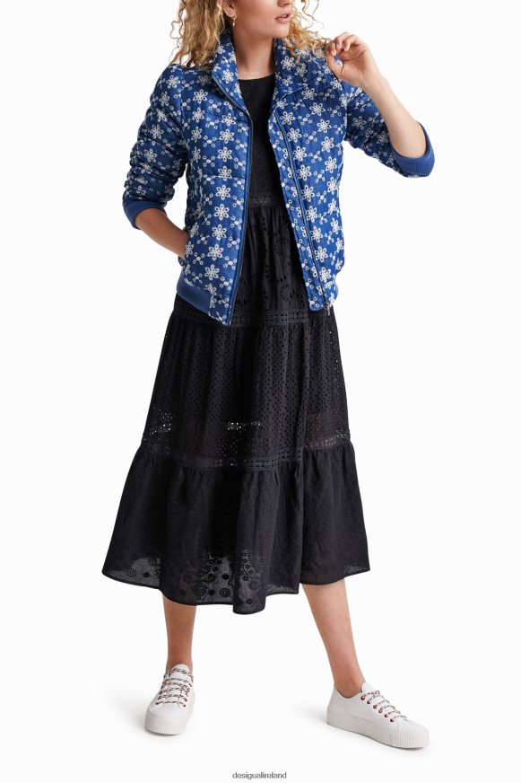 Desigual Women Lace quilted jacket Clothing PFVZ0B512