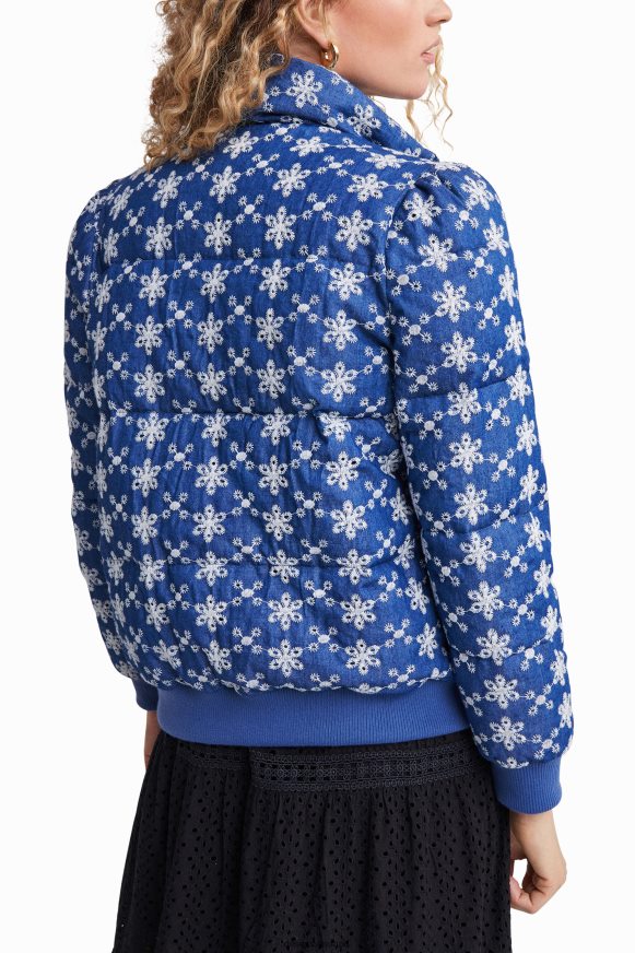 Desigual Women Lace quilted jacket Clothing PFVZ0B512