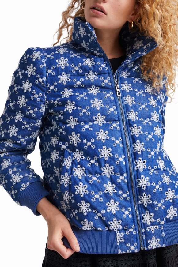 Desigual Women Lace quilted jacket Clothing PFVZ0B512
