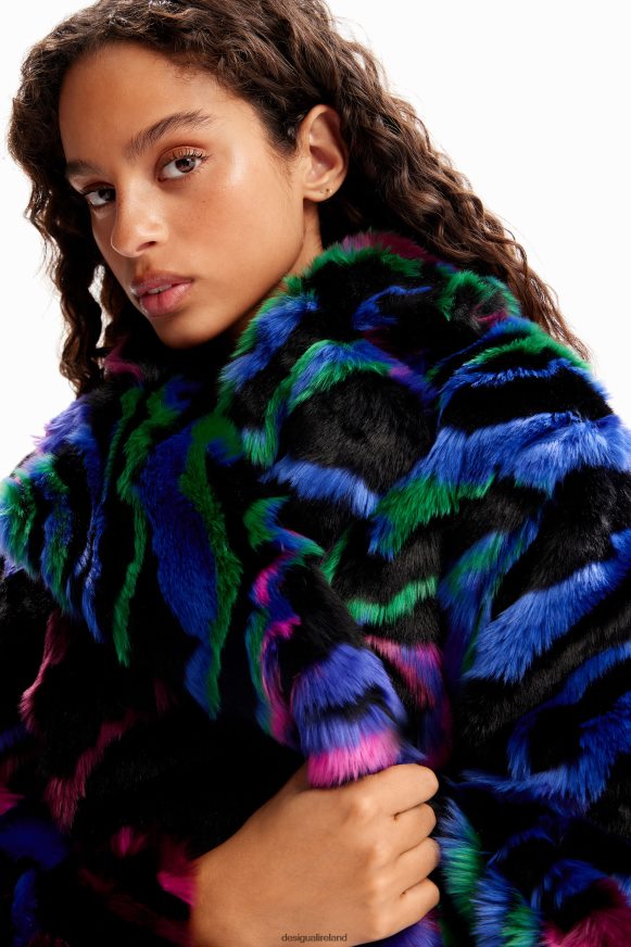 Desigual Women M. Christian Lacroix fur-effect coat Clothing PFVZ0B134