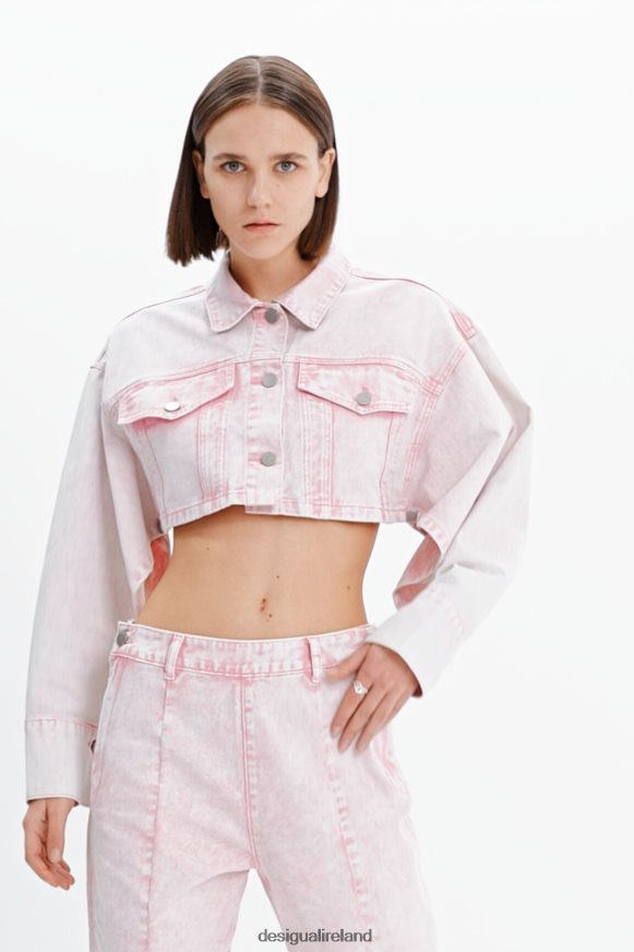 Desigual Women Maitrepierre cropped denim jacket Clothing PFVZ0B771