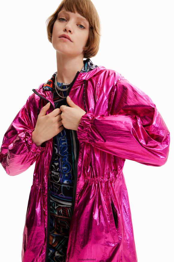 Desigual Women Metallic hooded parka Clothing PFVZ0B436