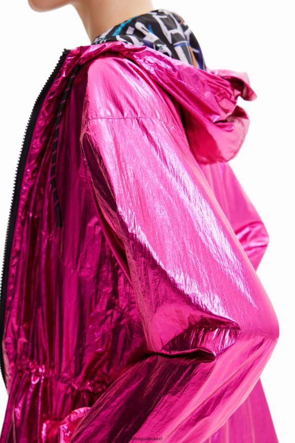 Desigual Women Metallic hooded parka Clothing PFVZ0B436