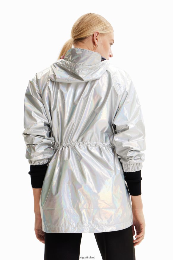 Desigual Women Metallic hooded parka Clothing PFVZ0B447