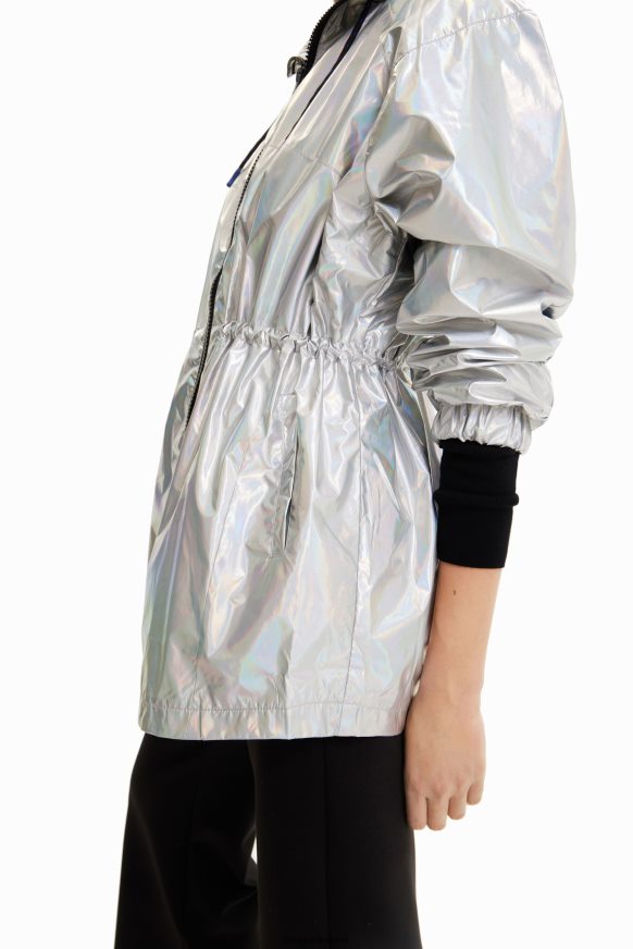 Desigual Women Metallic hooded parka Clothing PFVZ0B447