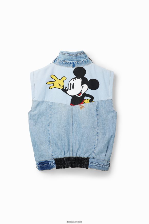 Desigual Women Mickey Mouse Icon denim vest - Black Clothing PFVZ0B976