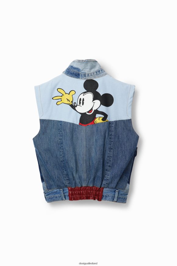 Desigual Women Mickey Mouse Icon denim vest - Red Clothing PFVZ0B977