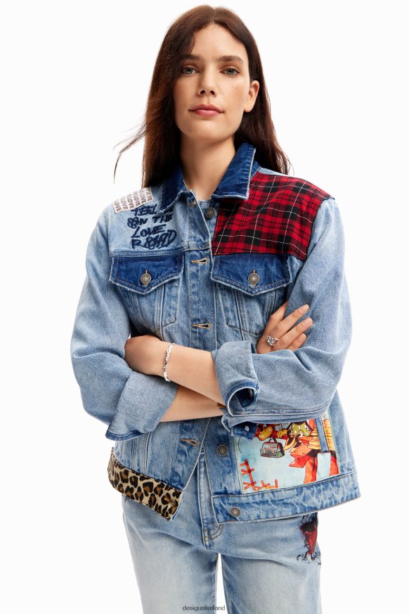 Desigual Women Mickey Mouse denim trucker jacket Clothing PFVZ0B159