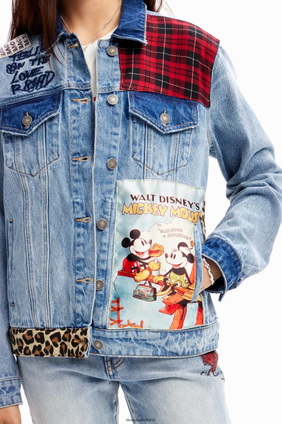Desigual Women Mickey Mouse denim trucker jacket Clothing PFVZ0B159